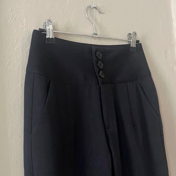 🆕 dazy • high waist black trousers with three front buttons - Picture 5 of 9